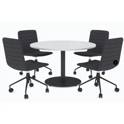 Image for Sapphire Disc Base Round Meeting Table 600, 700, 800, 1000, & 1200 mm