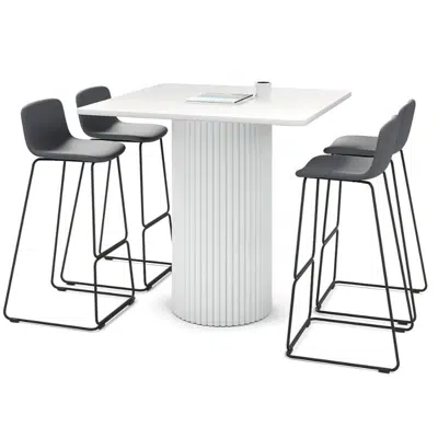 Image for Baobab Circular Base Counter Rectangle Table 1100L x 1100W