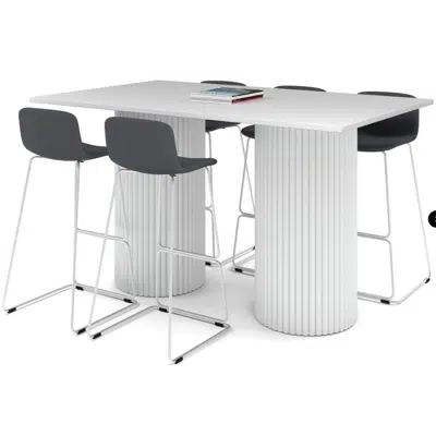 Image for Baobab Circular Base Counter Rectangle Table 1800L x 800W