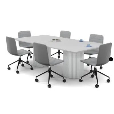 kép a termékről - Baobab Circular Base Boardroom Rectangle Table [2400L x 1200W]