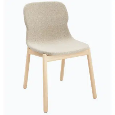 รูปภาพสำหรับ Sammy Fabric Chair - Wooden Base
