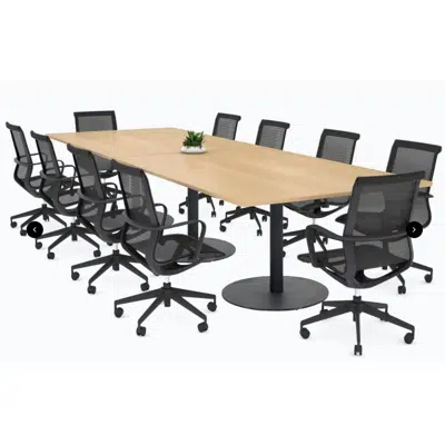 รูปภาพสำหรับ Sapphire Rectangle Boardroom Table with Round Corners - 3200 L X 1100 W