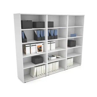 Imagem para Uniform Large Open Bookcase [2400W x 1870H x 350 & 450D]}