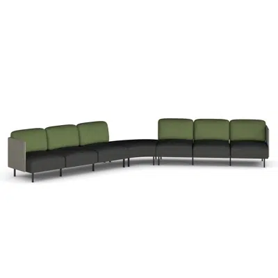 Image for Sona Modular Privacy Sofa 7 Seater Angle Lounge