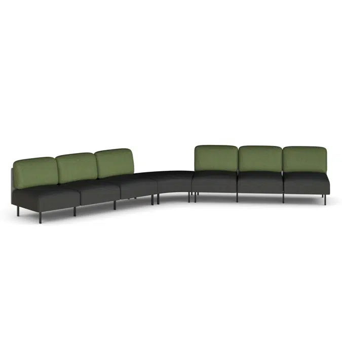 Sona Modular Privacy Sofa 7 Seater Angle Lounge