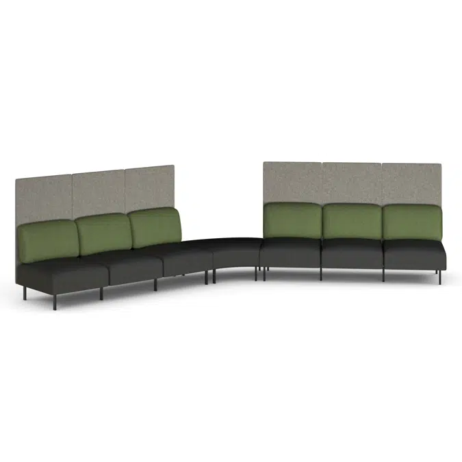 Sona Modular Privacy Sofa 7 Seater Angle Lounge