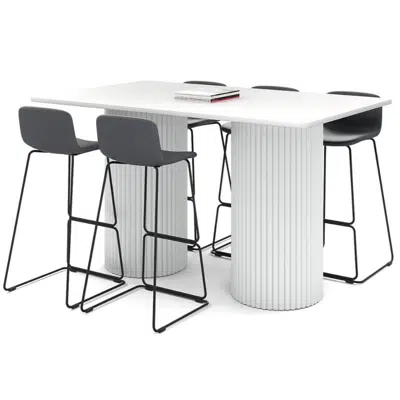 Imagem para Baobab Circular Base Counter Rectangle Table 1800L x 1100W}