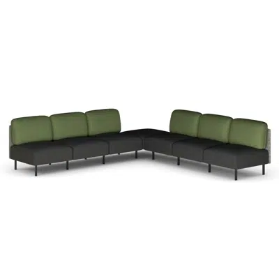 Image for Sona Modular Privacy Sofa 7 Seater Corner Lounge