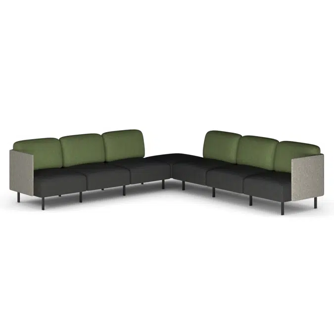 Sona Modular Privacy Sofa 7 Seater Corner Lounge