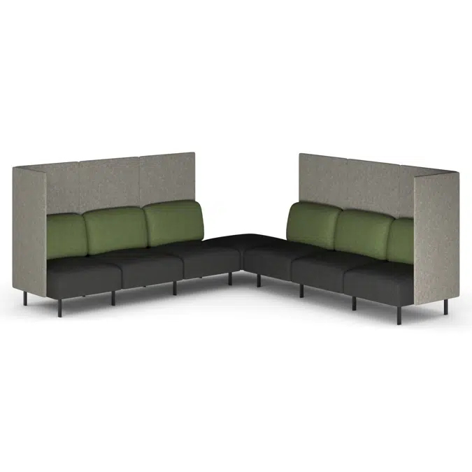 Sona Modular Privacy Sofa 7 Seater Corner Lounge