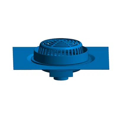imazhi i ZC100-C-R-89 15" Diameter Main Roof Drain with Cast Iron Dome Strainer, Underdeck Clamp, Roof Sump Receiver and 2" External Water Dam