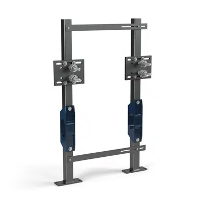 Image for Z1240-EZR Exposed Arm Carrier System for Sundara Drift and Reef Lavatory w/ Adjustable Uprights & Header Plates