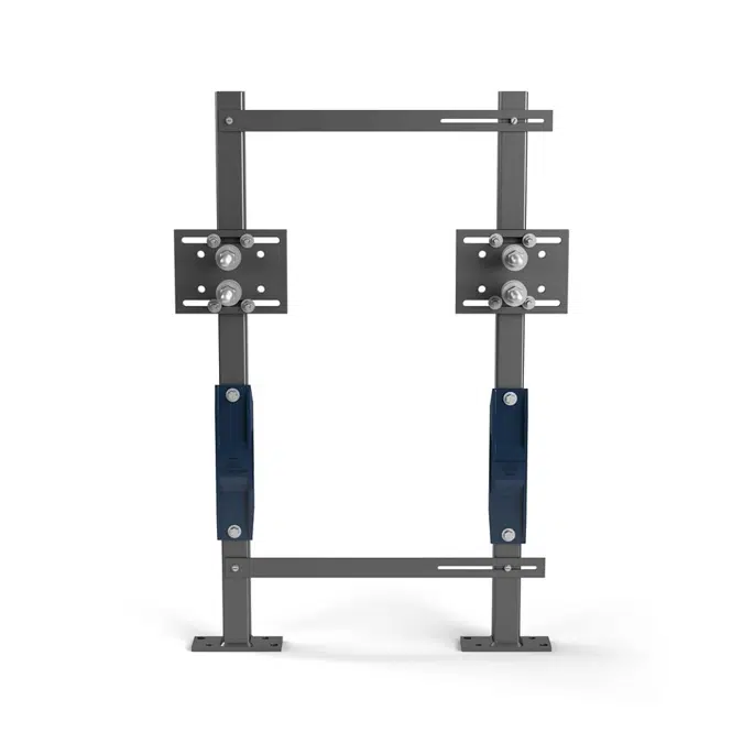 Z1240-EZR Exposed Arm Carrier System for Sundara Drift and Reef Lavatory w/ Adjustable Uprights & Header Plates