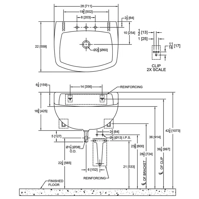 Z5460 Surgeon Sink