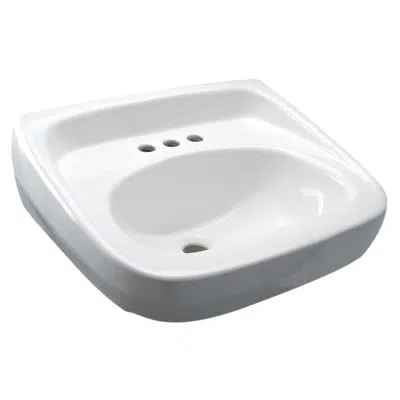 kuva kohteelle Z5340 Wall Hung Lavatory, Vitreous China, 20" x 18", 5-3/4" Depth