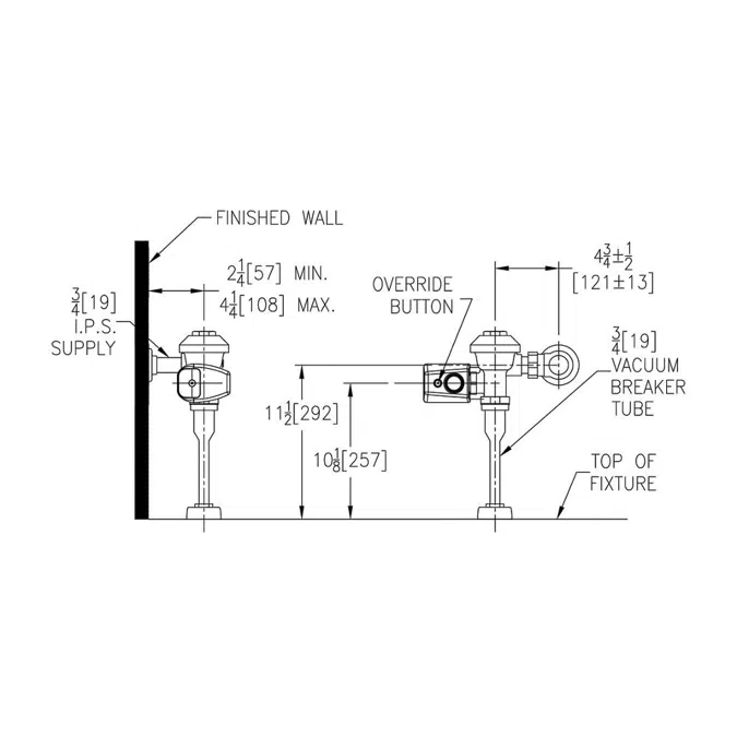 ZER6003AV-CPM AquaVantage® AV ZER Exposed Sensor Diaphragm Flush Valve
