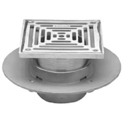 Z1727 5", 6" or 8" Square Top Adjustable Medium-Duty Floor Drain için görüntü