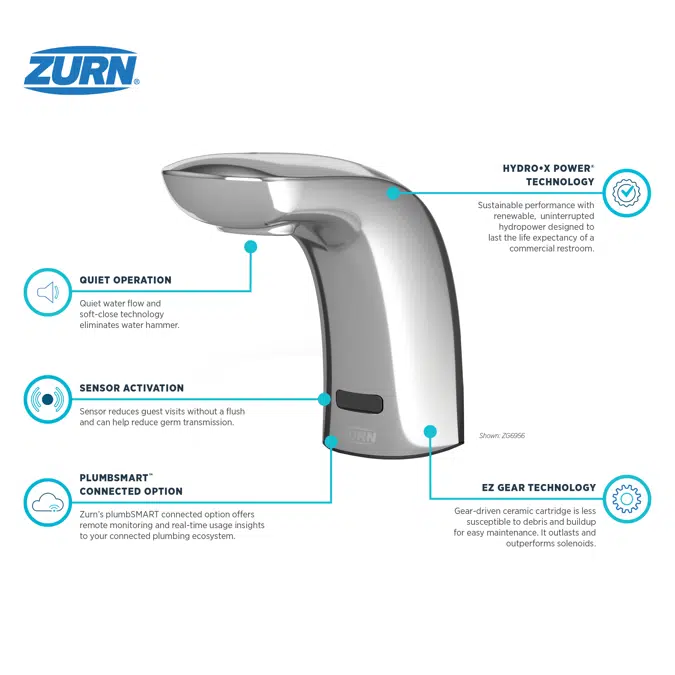 ZG6956 Cumberland Series® Sensor Faucet With Gear-driven Ceramic Cartridge