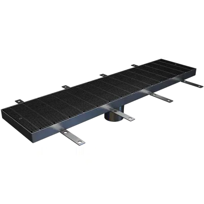Image for Z899-100 Elevator Trench Drain System with Center Outlet, 100 GPM Threshold