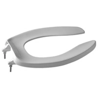 Image for Z5955 SERIES Elongated, Standard White Open Front Toilet Seat, Less Cover