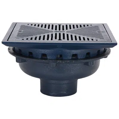 画像 Z154 12" Square Top Prom-Deck Drain with Rotatable Frame