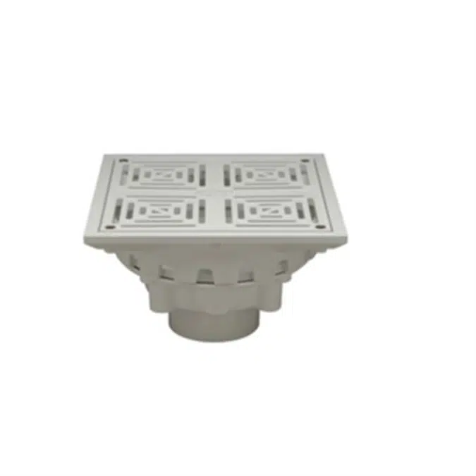 FD2283 10" Square Top Decorative Floor Drain