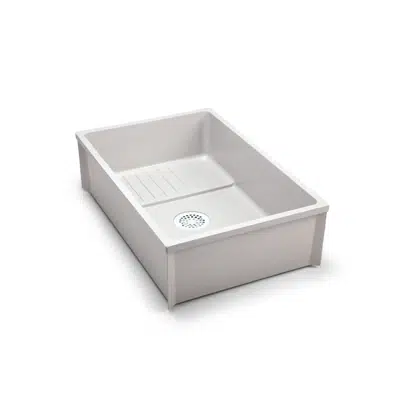 imazhi i Z1996-36 36" x 24" Commercial Mop Service Basin with PVC Drain Assembly