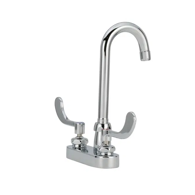 Z812A4-XL AquaSpec Centerset 3-1/2" Gooseneck Faucet with 4"  Wrist Blade Handles