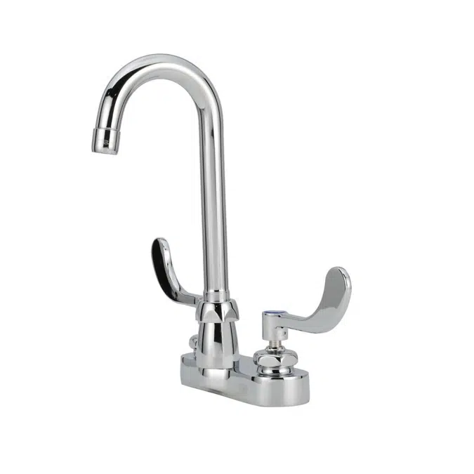 Z812A4-XL AquaSpec Centerset 3-1/2" Gooseneck Faucet with 4"  Wrist Blade Handles