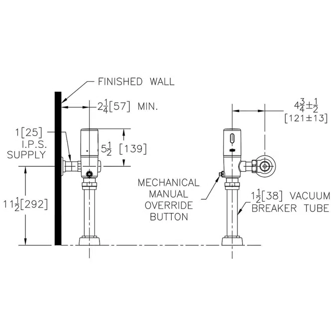 ZTR6200EV Sensor Flush Valve for Water Closets