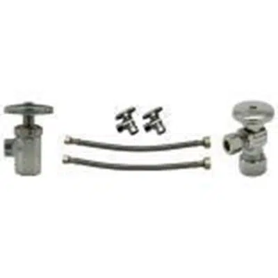 afbeelding voor ZH8820-XL-LR-Q-PC / ZH8824-XL-LRLK-Q-PC Quarter-Turn Heavy-Duty Stop with Flexible Lavatory Supply