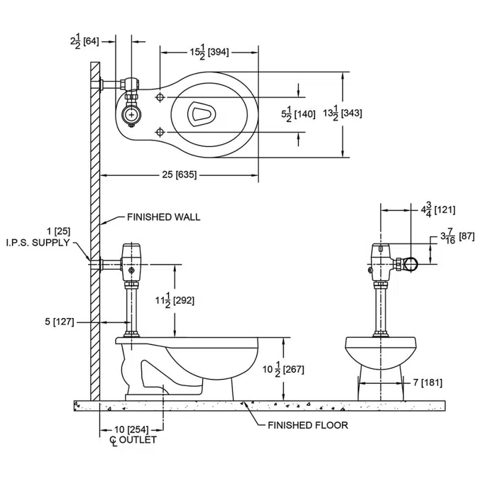Z5675-BWL EcoVantage® Floor Mounted Toilet System