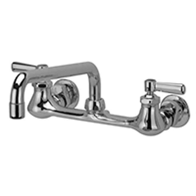 Z842H1-XL AquaSpec® wall-mount sink faucet with 12" tubular spout and 2-1/2" lever handles (lead free)