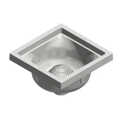 Image for FS12 Square Polymer Floor Sink with 6-3/8 Sump Depth