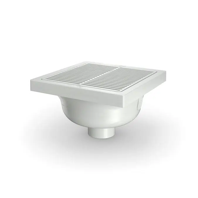 FS12 Square Polymer Floor Sink