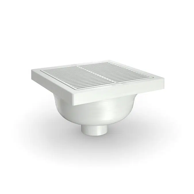 FS12 Square Polymer Floor Sink