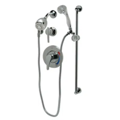 Image for Z7301-SS-MT-DV2P-HW Temp-Gard III Pressure Balance Shower System with Handwall Unit and Fixed Shower Head