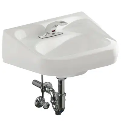 Image for Z.L6.S Hand Washing Zurn One System with 20” x 18” Wall Hung Lavatory with 0.5 GPM Centerset, Battery Powered, Sensor Faucet