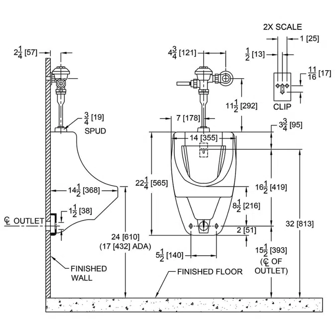 Z5730 Siphon Jet Urinal