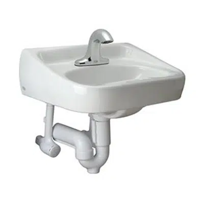 Image for Z.L7.S.HYDA Hand Washing System w/ 20” x 18” Wall Hung Lavatory, 0.5 GPM 4in. Serio Series® sensor faucet w/ hydropower, TMV