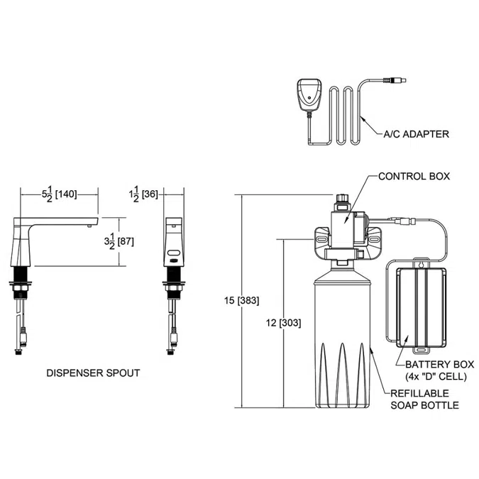 Z6953-SD Camaya Series™ Sensor Soap Dispenser