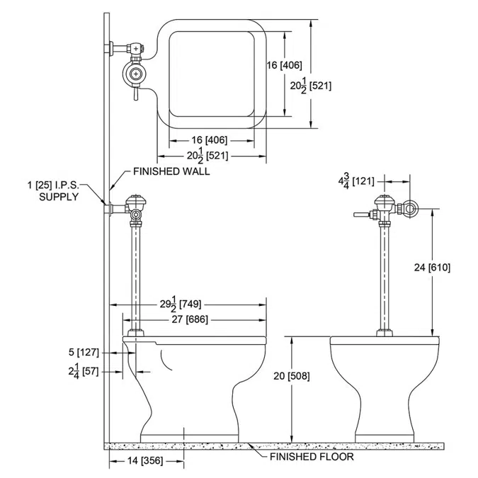 Z5420 Siphon Jet Service Sink