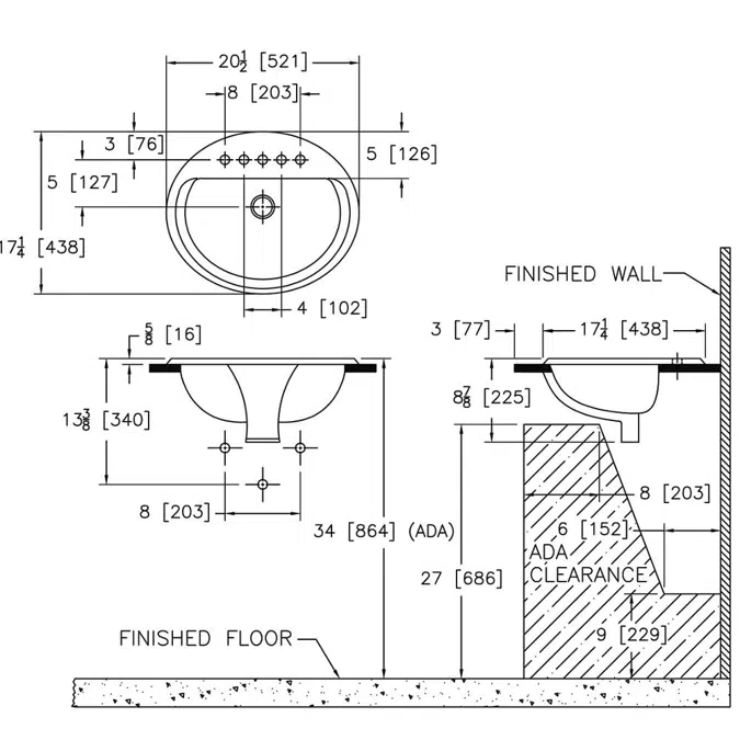 Z5110 Countertop Lavatory