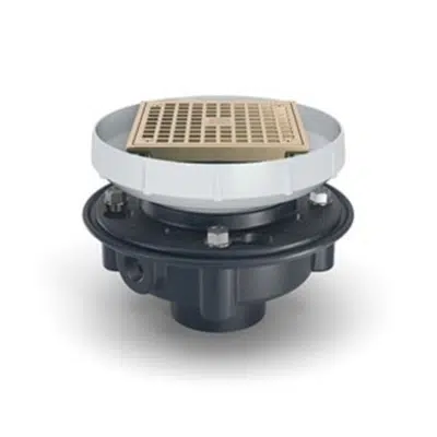 billede til Z415-SZ1 Floor and Shower Drain, Z415 Body Assembly with Square "Type S" Strainer with EZ1™ Technology