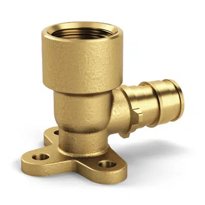 Image for QEDE_BFGX Expansion XL Brass PEX x FPT Drop Ear Elbow