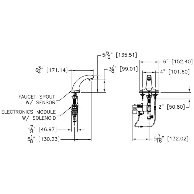 Z6915-XL AquaSense® 4" Centerset Sensor Faucet