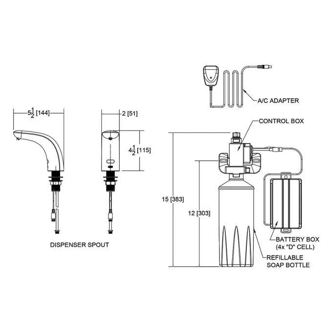 Z6956-SD Cumberland Series™ Sensor Soap Dispenser
