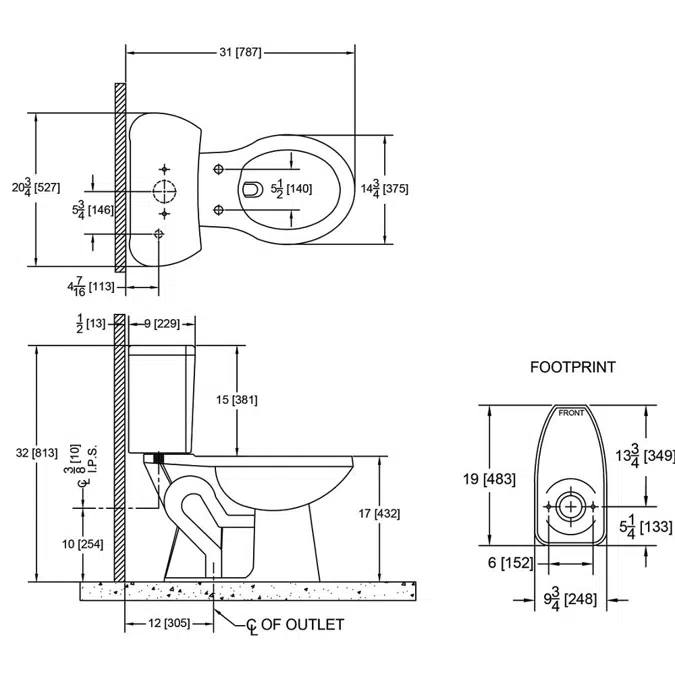 Z5560 EcoVantage® Pressure Assist ADA Two-Piece Toilet