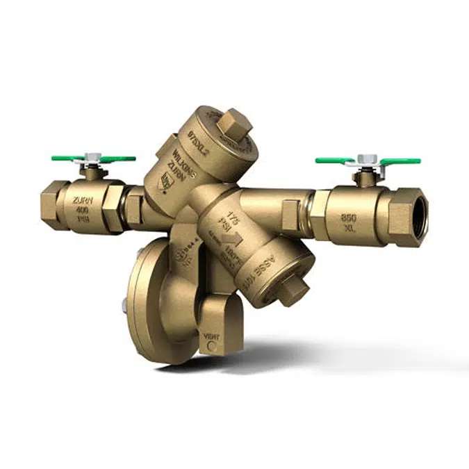 Wilkins 975XL2 Reduced Pressure Principle Backflow Preventer, 3/4" to 2", Lead-Free*