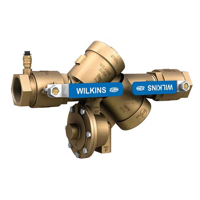 Wilkins 975XL Reduced Pressure Principle Backflow Preventer, 3/4" to 2"